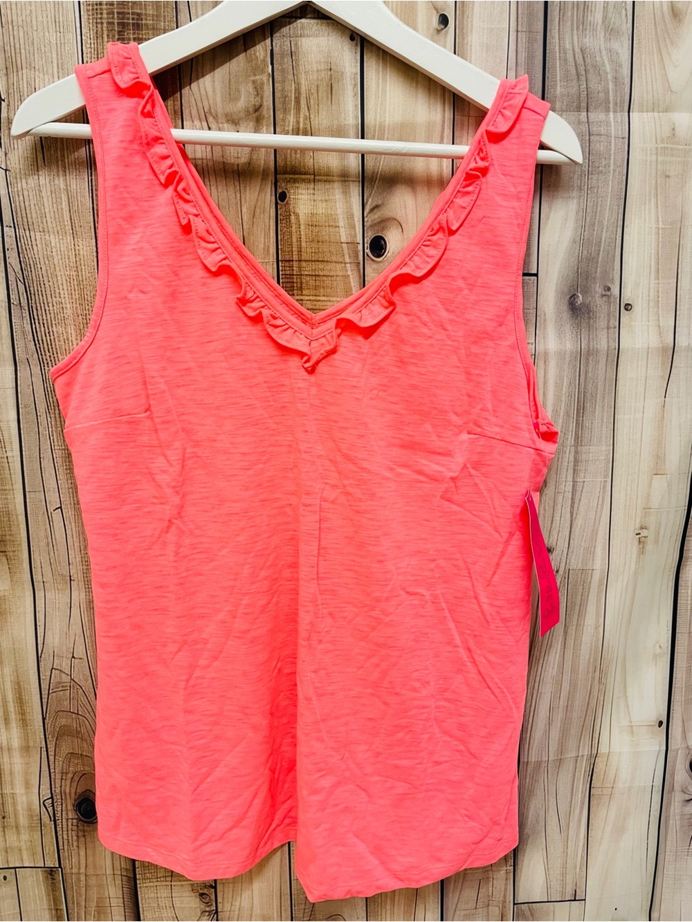 Gigi Ruffle Top in Sunrise Coral Lilly Pulitzer NWT